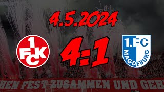 1. FC Kaiserslautern 4:1 1. FC Magdeburg - 4.5.2024 - DAS ist BETZE!