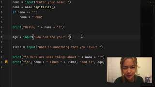 If Statements | What if There's no User Input? | Python