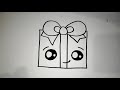 how to draw a cute christmas present | Cum sa desenezi un cadou de craciun dragut