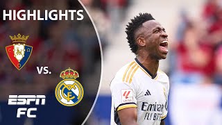 PUT ON A SHOW 🙌 Osasuna vs. Real Madrid | LALIGA Highlights | ESPN FC