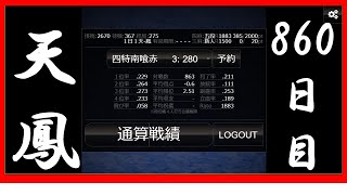 【特上卓四麻東南戦】天鳳860日目【五段】