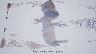 Position based Real time Simulation of Large Crowds