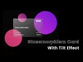 Create Glassmorphism Card With Tilt Effect On Hover | Vanilla Tilt.js | Speed Code