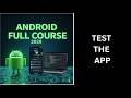 (145) Testing the App in Android Studio | Debugging & App Testing | Android Course