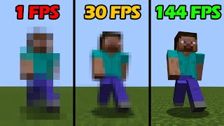 1 FPS vs 10 FPS vs 20 FPS vs 40 FPS vs 60 FPS vs 80 FPS vs 100 FPS