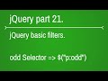 how to use odd selector in jquery - part 21