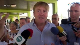 Koning Willem-Alexander op Curaçao