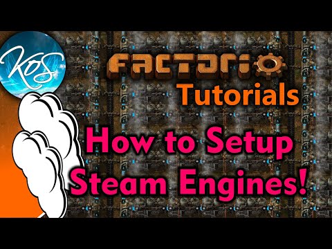 Factorio: HOW TO SET UP STEAM ENGINES, BOILERS – Perfect Ratio, Tutorial