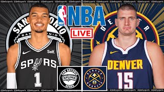 San Antonio Spurs vs Denver Nuggets | NBA Live Scoreboard 2023 | Jimby Sports