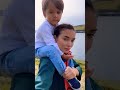 Morning walk Amy Jackson with her son