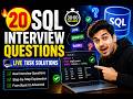 From Beginner to Pro: 20 SQL Interview Questions Explained (Live Coding)