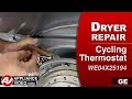 GE Dryer - Long Dry Time - Cycling Thermostat Repair and Diagnostic