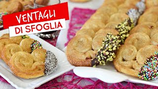 Ventagli di pasta sfoglia dolci: ricetta facile dei dolci con pasta sfoglia