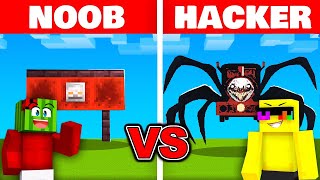 NOOB vs HACKER: I CHEATED In a CHOO-CHOO CHARLES Build Challange!