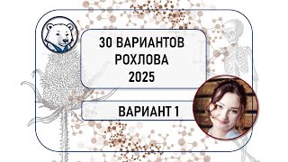 РОХЛОВ 30 ВАРИАНТОВ 2025. Разбор варианта 1