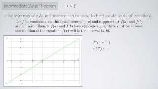 (Single-Variable Calculus 1) Intermediate Value Theorem