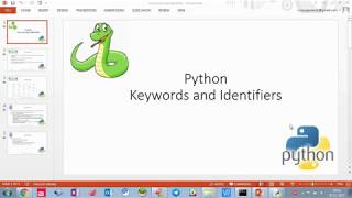 Python programming - Keyword and Identifiers