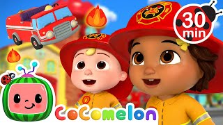 Wheels On the Firetruck! 🚒 | CoComelon Nursery Rhymes and Kids Songs | Animals for Kids