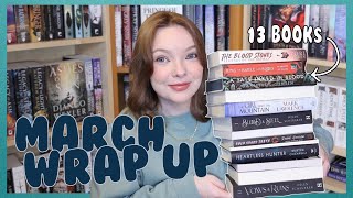 I read 13 books in march for realmathon 🏰 did I read my worst book of the year? ❄️ march wrap up