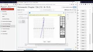 How to graph a line in MyMathLab