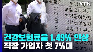 내년 직장인 건강보험료율 첫 7%...월 2천 원 더 낸다 / YTN