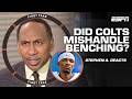 Stephen A. has NO PROBLEM with the Colts benching Anthony Richardson 👀 | First Take