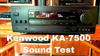 Kenwood  KA - V7500 AV Reciever Amplifier Sound Test