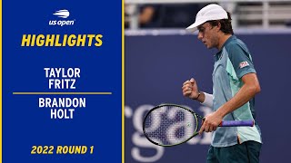 Taylor Fritz vs. Brandon Holt Highlights | 2022 US Open Round 1