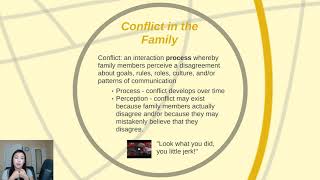 COMSTD 78 Chapter 7: Conflict in Families Lecture
