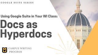 Using Google Docs as Hyperdocs
