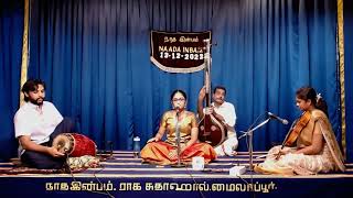 Nanditha Kannan Vocal Concert for Naada Inbam December Music Festival 2022.