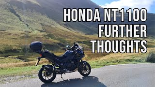 Honda NT1100 Further Thoughts