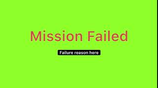 GTA V “Mission Failed” green screen effect + sound