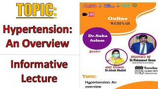 Hypertension and its Management | Dr Saba Aslam | Eastern Medicine | GCUF | By Doctor Asbah