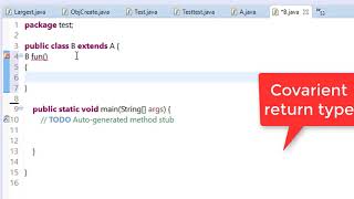 64. covariant return type in java