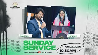 Sunday Telugu Worship || 09th Feb 2025 || Ps.Divya David || Ps.David Raju || #sundayservice #live