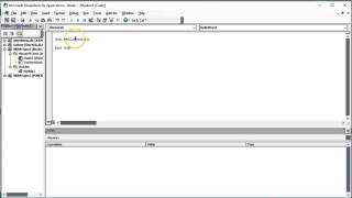 VBA basics - Hello World