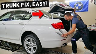 WHY BMW TRUNK OPEN TOO FAST OR DOES NOT STAY OPEN BMW F10 F30 F32 F36 F01 E60 E90 F22 E87