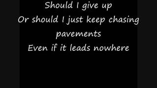 Chasing Pavements - Adele (lyrics)