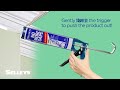 how to use a caulking gun