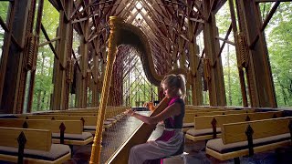 Healing Instrumentals 😌 Relaxing Hymns 😌 Harp Church Hymns 😌 Harp Music