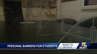 Cincinnati-based company creates desk shields to serves as personal barriers for students