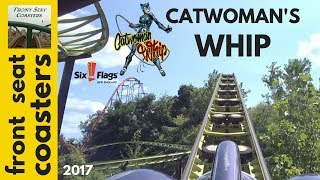 Catwoman's Whip POV Full HD Six Flags New England 2017 Roller Coaster Front Seat On Ride