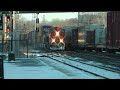 cn train 368 eastbound meets cn train 149 westbound january 24 2025