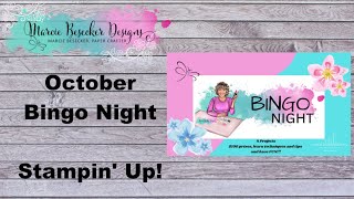 October Bingo Night-   Stampin' Up!