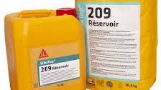 sika top 209 réservoir application