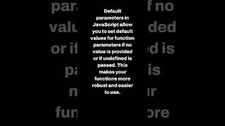 JavaScript Function Default Parameters | Javascript | Beginner
