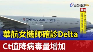 華航女機師確診Delta Ct值降病毒量增加