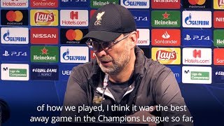 Jurgen Klopp - 'It Was Our Best Away Game In Europe For Two Seasons'