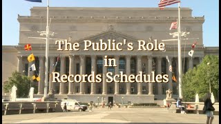 The Public's Role in Records Schedules